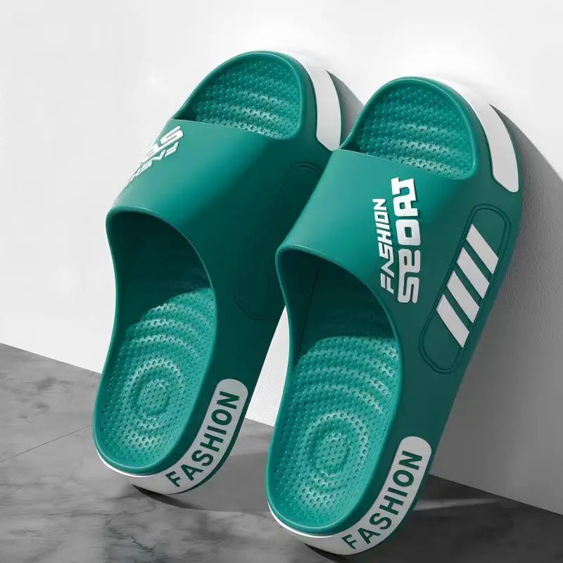 Unisex EVA slippers in large size with non-slip soles, suitable for indoor and outdoor wear, from Plush Fashion Hub.