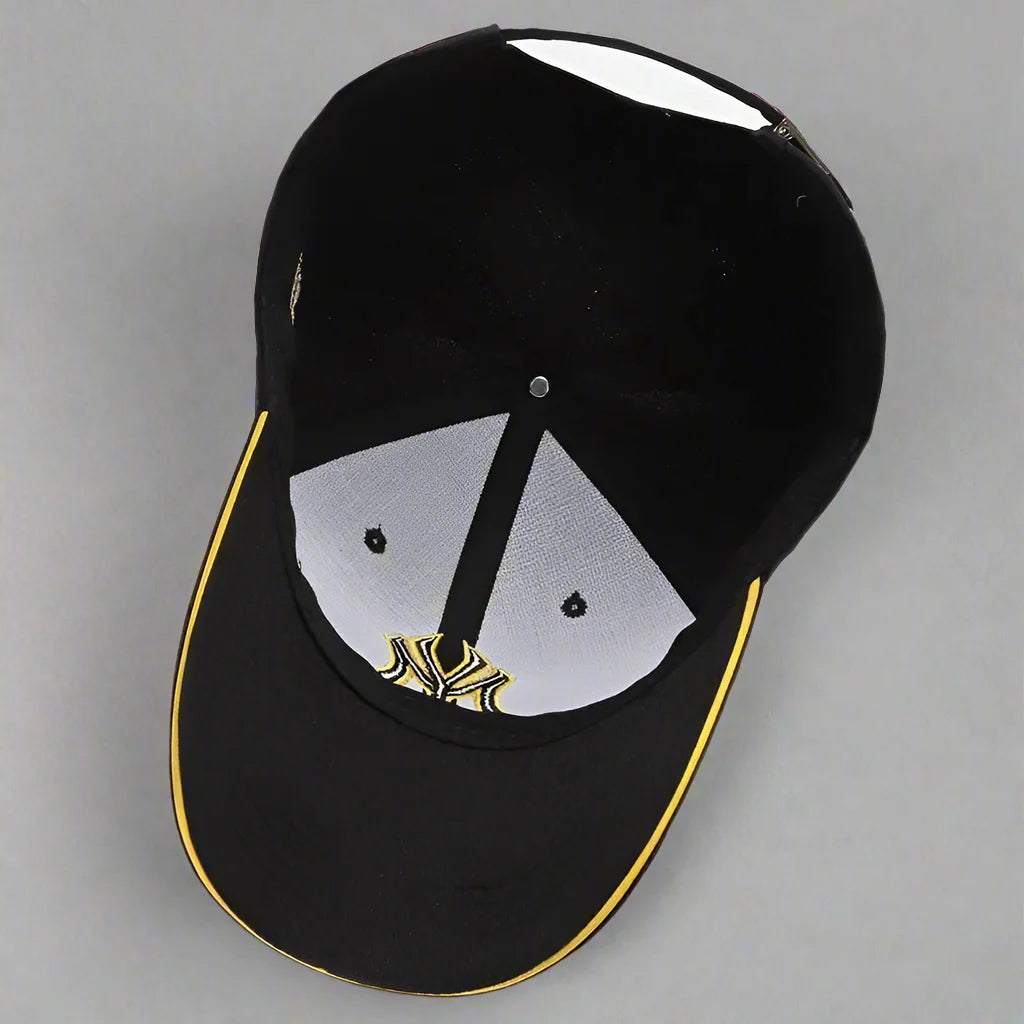 Unisex embroidered snapback baseball cap by FitiqueFit, featuring classic sun hat style and adjustable snap closure.