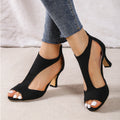 Leather high heels shoes by Plush Fashion Hub, stylish footwear with pointed toes and stiletto heels displayed on a neutral background.
