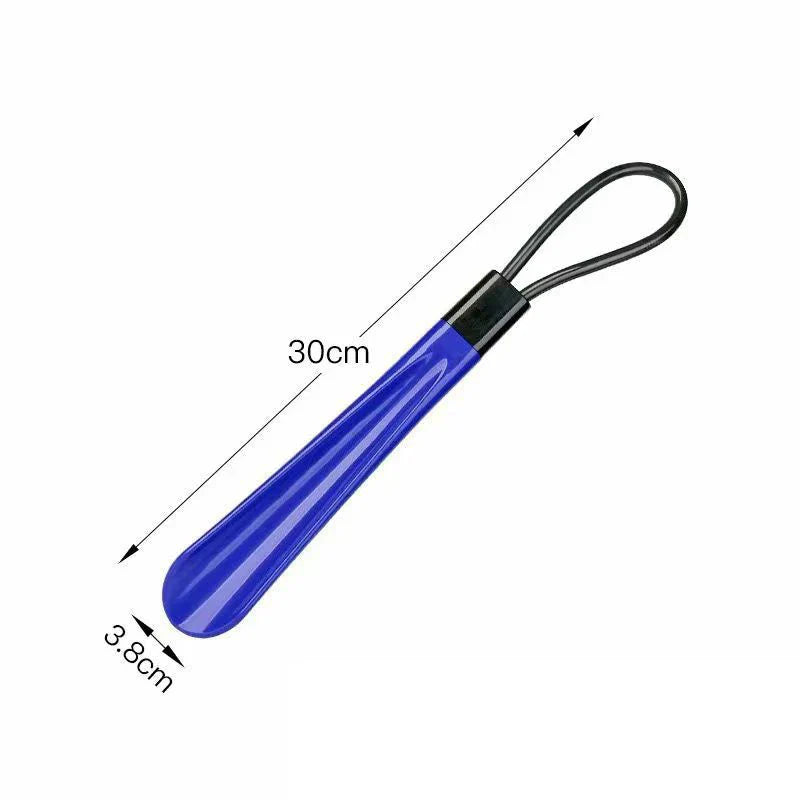 Extra long flexible plastic shoe horn by LadyShow.Store, durable shoe assist tool for pregnant women and easy shoe wearing.