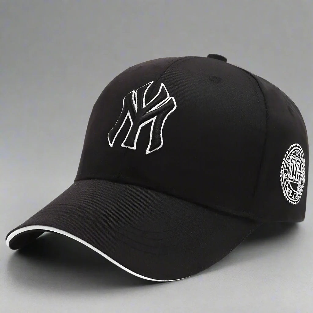 Unisex embroidered snapback baseball cap by FitiqueFit, featuring a classic sun hat design with adjustable strap.