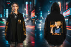 Unisex Haikyuu!! Karasuno High School zip-up hoodie by FitiqueFit, featuring anime streetwear style with Karasuno team logo.