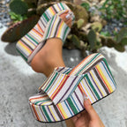 Comfortable open-toe women’s wedge sandals by LadyShow.Store with platform high heels, perfect for summer fashion.