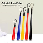 Extra long flexible plastic shoe horn by LadyShow.Store, durable shoe assist tool for pregnant women and shoe fitting convenience.