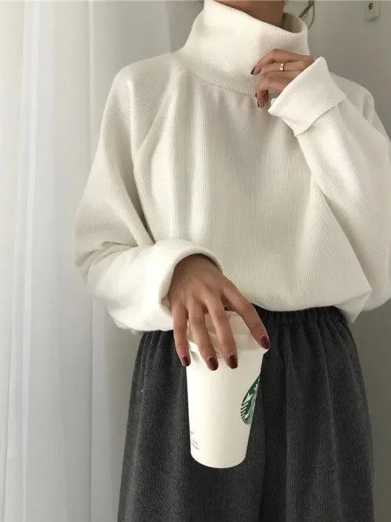 SImple Stand Collar Cotton Base Shirt - Plush Fashion Hub