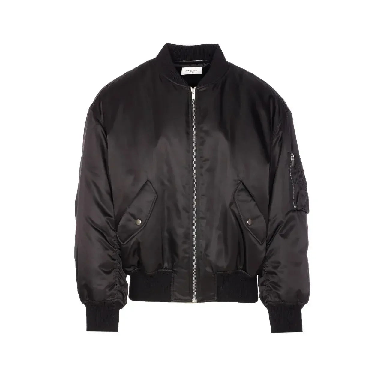 Saint Laurent Men Waterproof Nylon Serge Bomber - Plush Fashion Hub