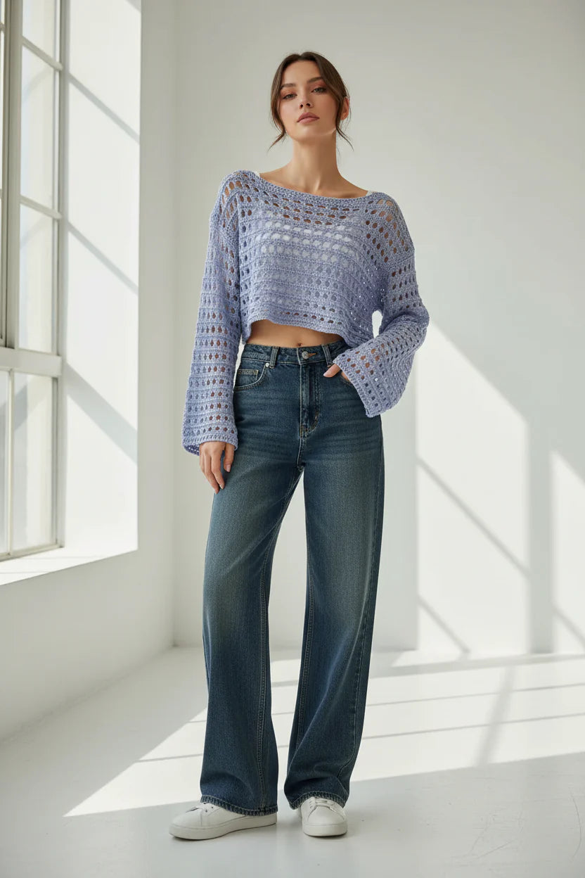 Women’s crochet knit beach