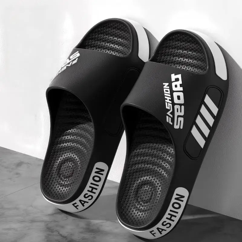 Unisex EVA slippers in large size with non-slip soles, suitable for indoor and outdoor wear, from Plush Fashion Hub.