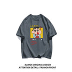 Crayon Shin-chan "Beloved Woman" cotton T-shirt by FitiqueFit featuring playful anime streetwear design with colorful graphics.