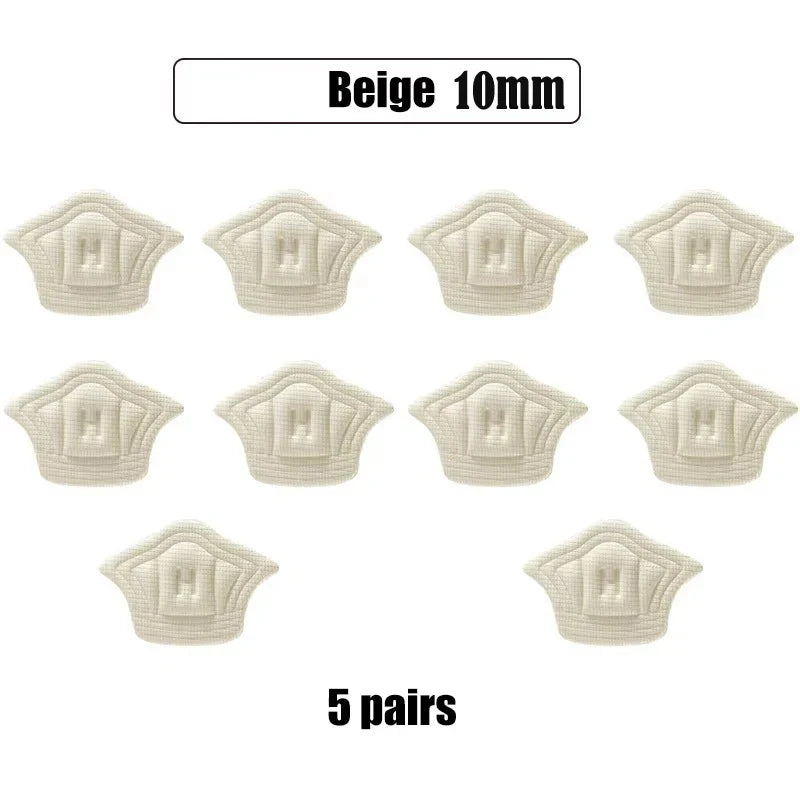 Plush Fashion Hub heel patch insole for summer women's high heels, with larger or smaller heel pads to prevent heel slipping.