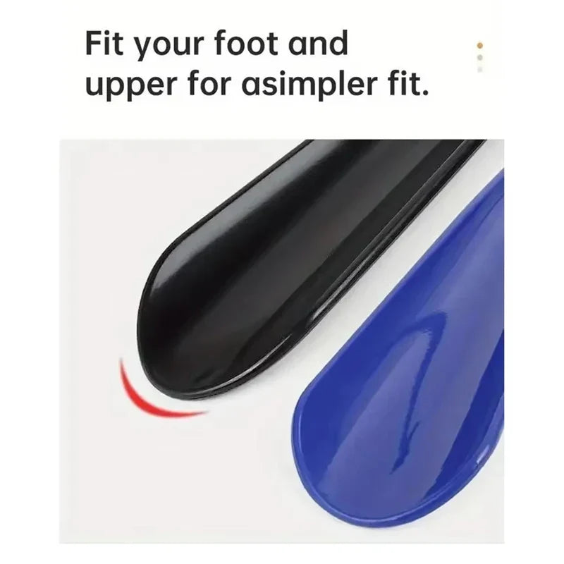 Extra long flexible plastic shoe horn by LadyShow.Store, durable shoe assist tool for pregnant women and easy shoe wearing.