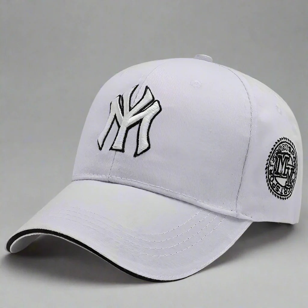 Unisex embroidered snapback baseball cap from FitiqueFit, featuring a classic sun hat design and adjustable snap closure.