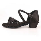 Children ballroom dance shoes for girls and women's Latin salsa sandals, featuring stylish modern design and comfortable fit.