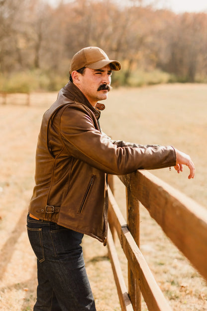 Schott x Ball and Buck Perfecto Leather Jacket - Plush Fashion Hub