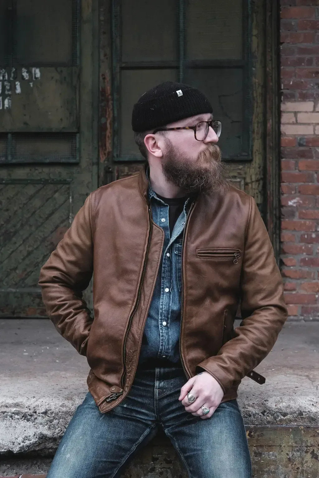 Schott x Ball and Buck Perfecto Leather Jacket - Plush Fashion Hub