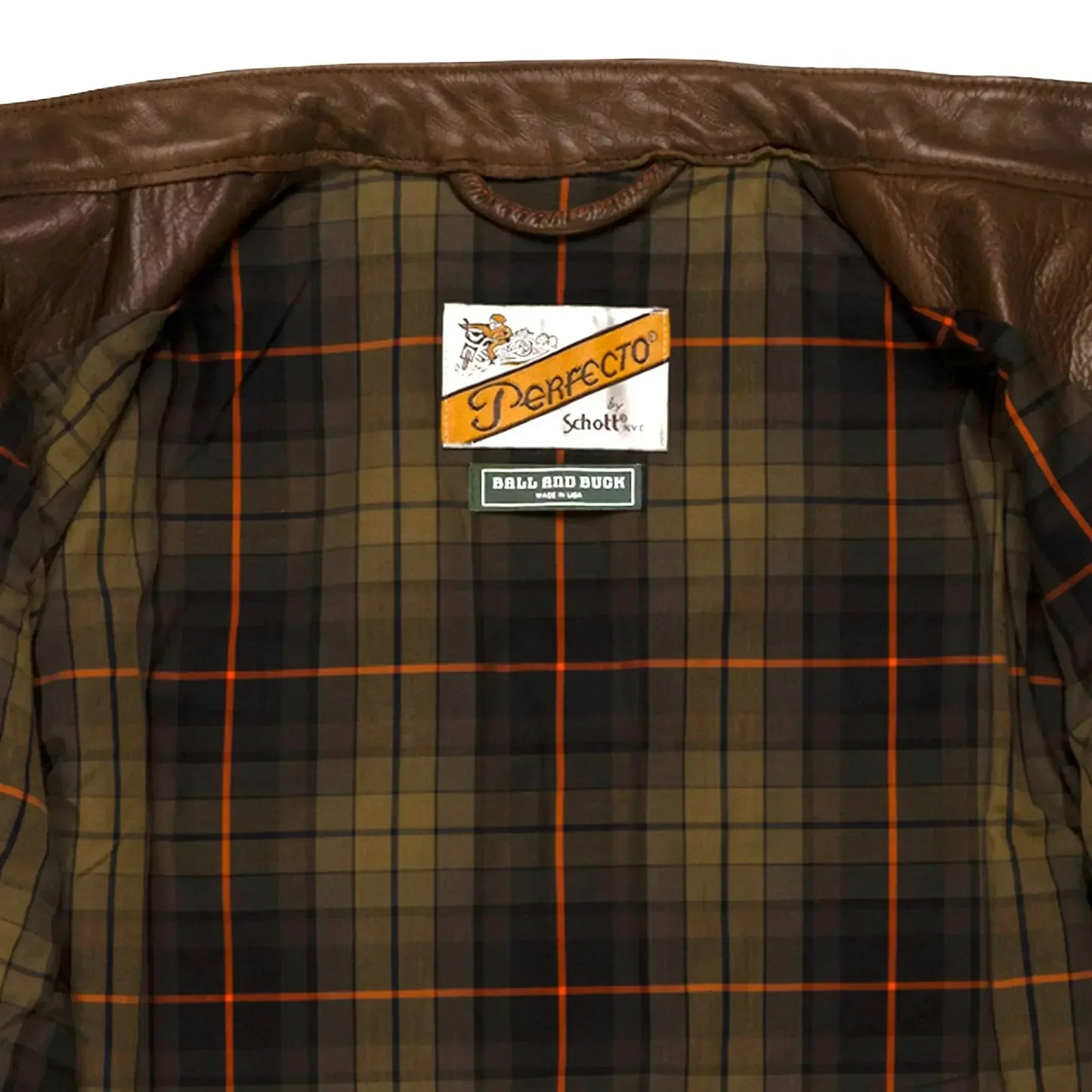 Schott x Ball and Buck Perfecto Leather Jacket - Plush Fashion Hub