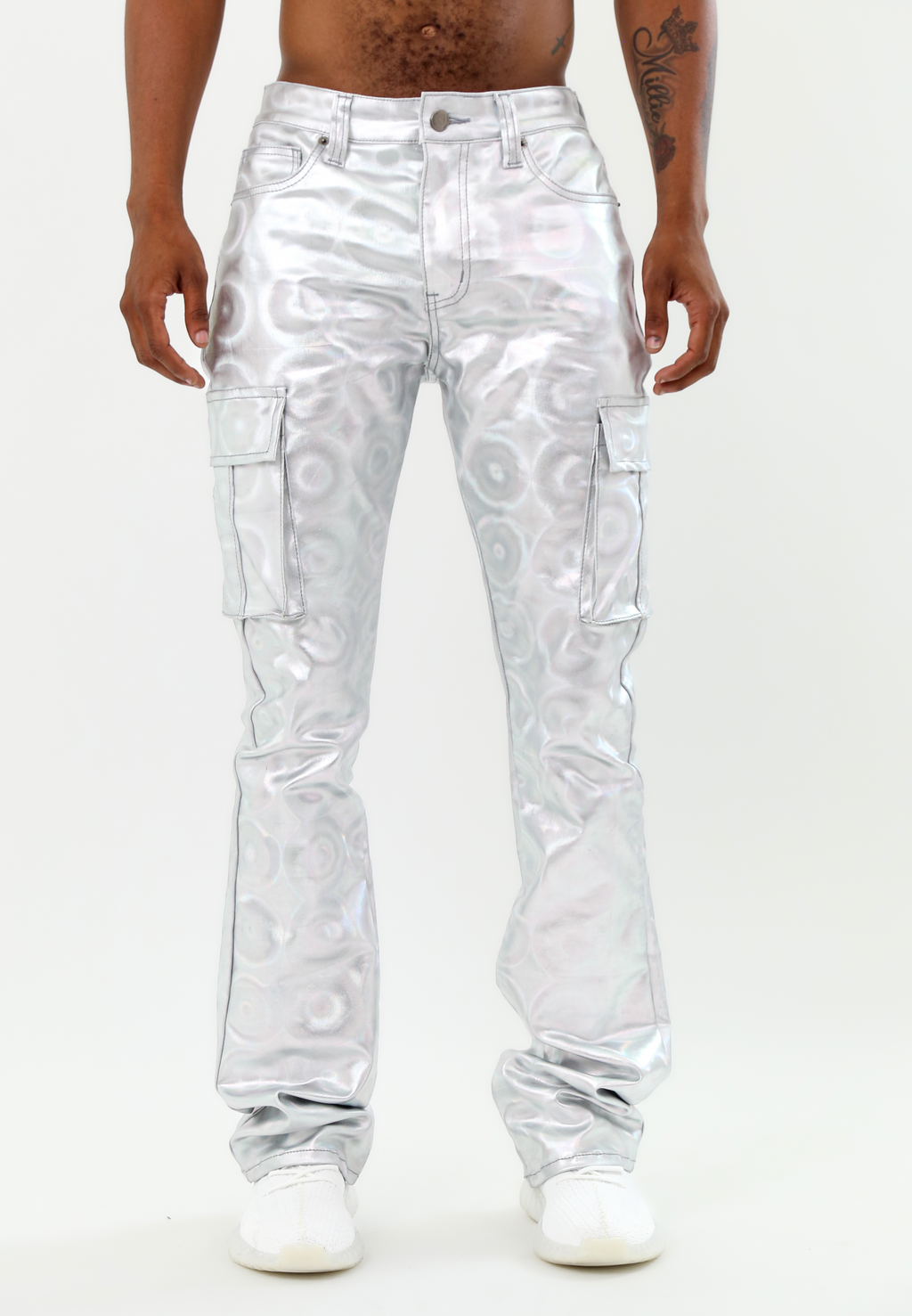 ARMOR JEANS ASJ8069 Metallica Dip Stacked Jeans, men's casual pants with a stylish distressed denim design.