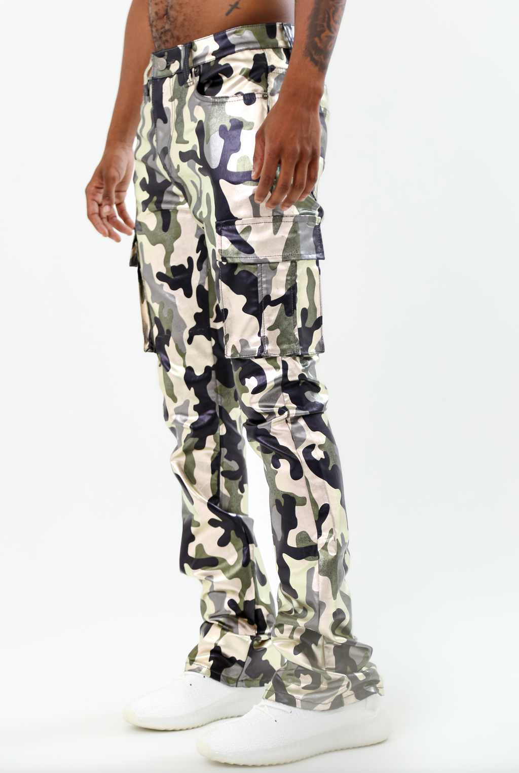 ARMOR JEANS ASJ8069 Metallica Dip Stacked Jeans, stylish pants with unique layered design and metallic accents, casual and trendy.