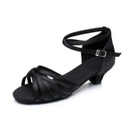 Plush Fashion Hub children's dance shoes for girls, ballroom and salsa sandals, designed for Latin and modern dance performances.