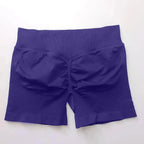 Women's seamless scrunch butt gym shorts by NCLAGEN Gym Wear, designed for high-performance fitness and yoga workouts.