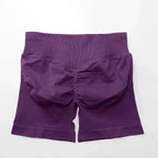 Women's seamless scrunch butt gym shorts by NCLAGEN Gym Wear, designed for high-performance fitness and yoga.