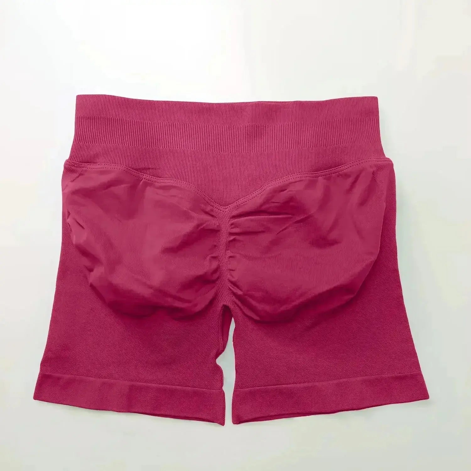 Women's seamless gym shorts with scrunch butt design, ideal for fitness and yoga, by NCLAGEN Gym Wear.