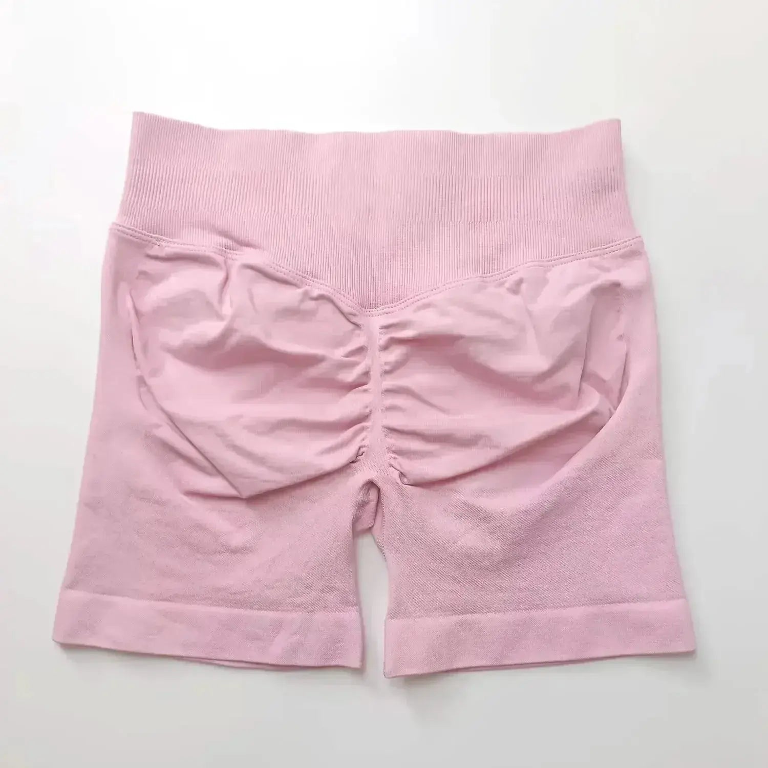 Women's seamless scrunch butt gym shorts by NCLAGEN Gym Wear, designed for high-performance fitness and yoga workouts.