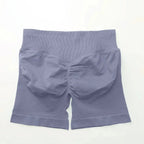 Women's seamless gym shorts with scrunch butt design, ideal for fitness and yoga, by NCLAGEN Gym Wear.