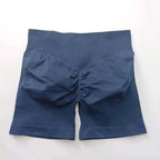 Women's seamless scrunch butt gym shorts by NCLAGEN Gym Wear, designed for high-performance fitness and yoga.