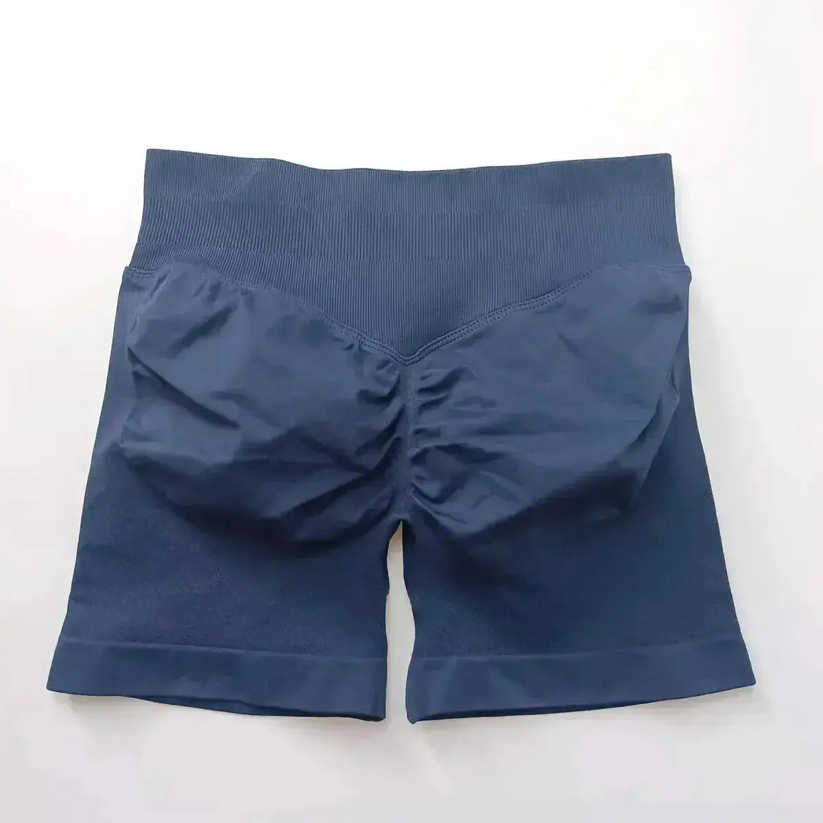 Women's seamless scrunch butt gym shorts from NCLAGEN Gym Wear, designed for high-performance fitness and yoga workouts.
