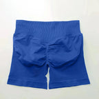 Women's seamless scrunch butt gym shorts for fitness and yoga, designed for high-performance workouts by NCLAGEN Gym Wear.