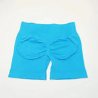 Women's seamless scrunch butt gym shorts for high-performance fitness and yoga by NCLAGEN Gym Wear, designed for comfort and style.