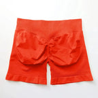 Women's seamless scrunch butt gym shorts by NCLAGEN, ideal for high-performance fitness and yoga workouts.