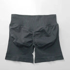 Women's seamless scrunch butt gym shorts by NCLAGEN Gym Wear, designed for high-performance fitness and yoga.
