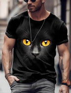 Bright 3D animal print funny T-shirt by FitiqueFit featuring bold summer streetwear style with eye-catching animal graphics.