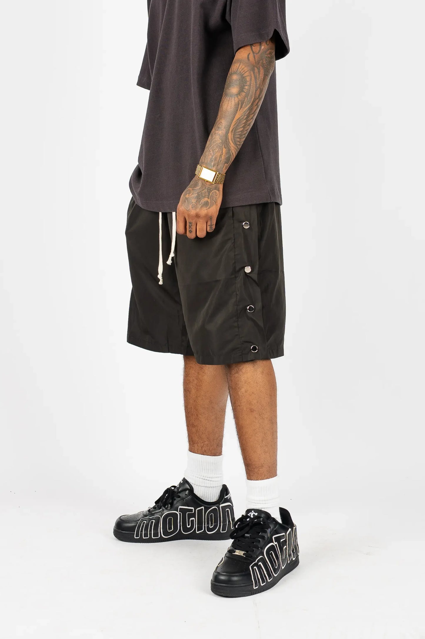 Side Snap Shorts - Plush Fashion Hub