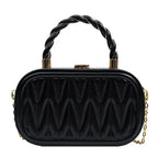 Small square chain shoulder bag for women, plush fashion hub, premium PU leather crossbody handbag with stylish design.