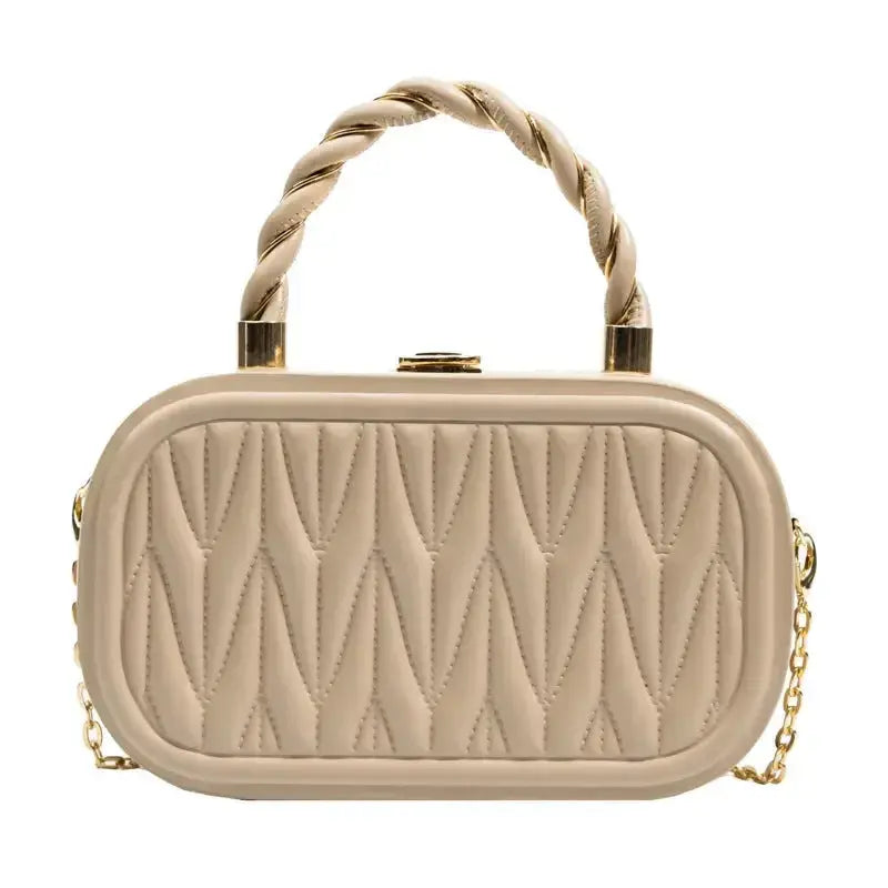 Small square chain shoulder bag for women made of premium PU leather, crossbody handbag from Plush Fashion Hub