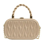 Small square chain shoulder bag for women made of premium PU leather, crossbody handbag from Plush Fashion Hub