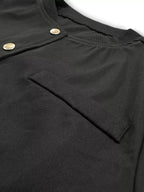 Women's cropped bomber jacket by Trendsi featuring a snap-down front, lightweight casual outerwear with a stylish, modern design.