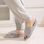 Plush Fashion Hub unisex thick sole EVA bathroom slippers with non-slip bottom, solid color indoor slides for home use