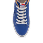 BLKSWN Footwear 601 Solid Blue lowtop sneaker showcasing a sleek blue canvas upper and white sole detail.