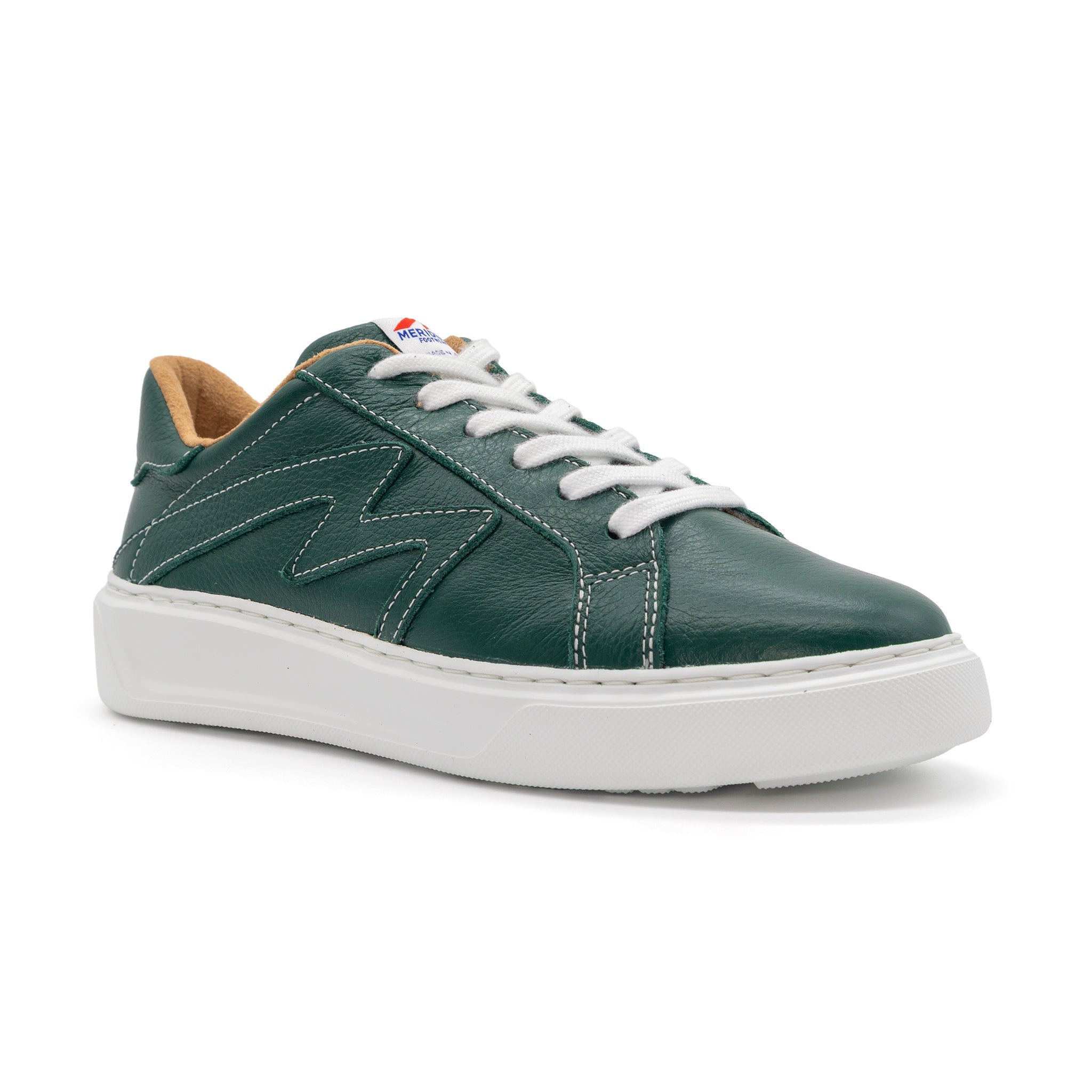 BLKSWN Footwear 601 Solid Forest low-top sneakers shown from an angled view with a solid forest green color.