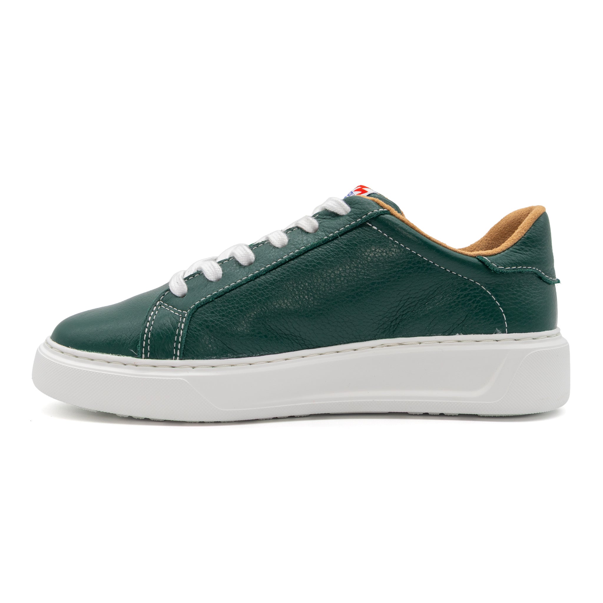 BLKSWN Footwear 601 Solid Forest low-top sneaker, featuring a green solid color, displayed from the left side.