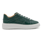 BLKSWN Footwear 601 Solid Forest low-top sneakers showing a solid forest green color on the right shoe.