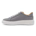 Grey lowtop sneaker from BLKSWN Footwear in size 601 Solid design, shown from the left side.