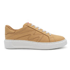 Right view of BLKSWN Footwear 601 Solid Old Gold low-top sneakers with a sleek solid gold design.