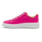 Pink BLKSWN Footwear 601 Solid lowtop sneaker, showing the left shoe with a smooth pink upper and white sole.