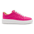 Pink BLKSWN Footwear lowtop sneaker in solid pink, showing the right shoe with a clean, simple design.