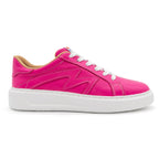 Pink BLKSWN Footwear lowtop sneaker in solid pink, showing the right shoe with a clean, simple design.